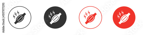 Myalgia icon for logo, vector sign symbol for design