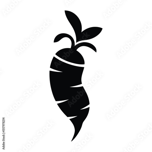 Oca Silhouette, Vector, Illustration, Icon, Logo, White Background.