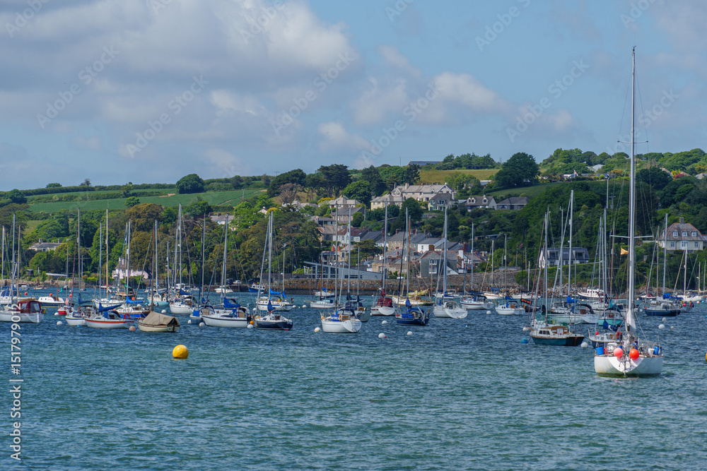 Obraz premium Die Stadt Falmouth in cornwall