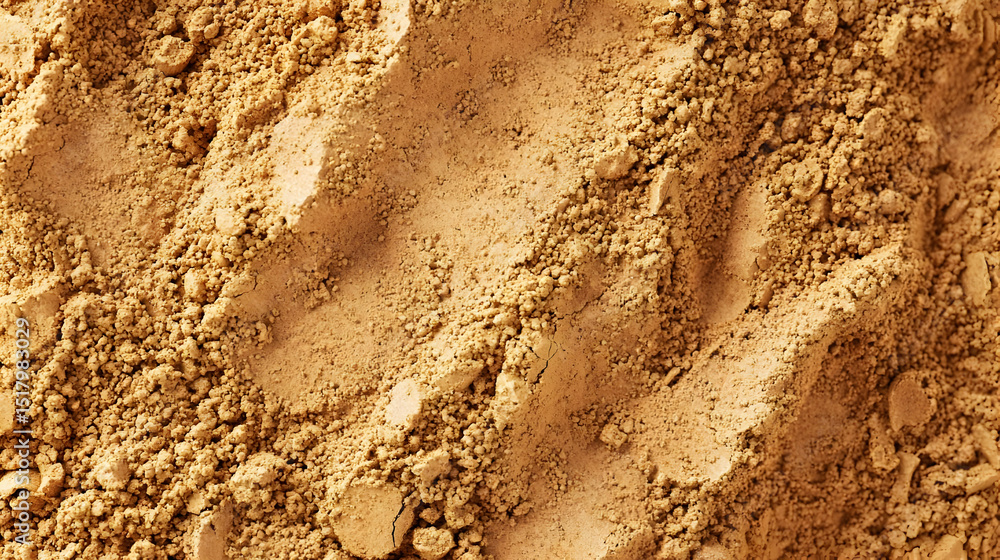 Fototapeta premium Closeup View Of Beige Powder Texture