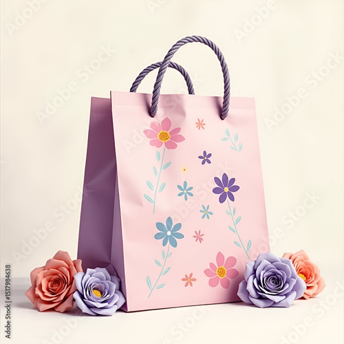 pink gift bag