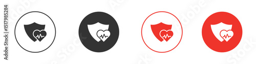 Protection from attack icon for logo, vector sign symbol for design