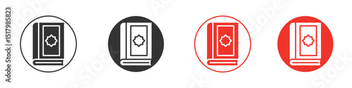 Quran kareem icon for logo, vector sign symbol for design