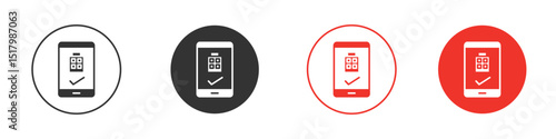 Reservation smartphone icon