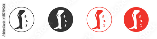 Shin pain icon