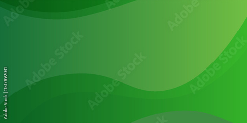 Abstract green wavy gradient background. Vector EPS 10