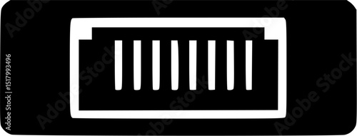 Ethernet Cable Vector Icon
