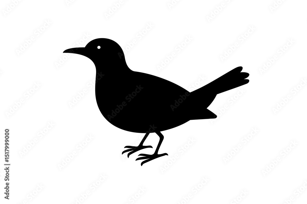 Obraz premium vector illustration of a bird