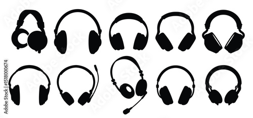headphone silhouettes good use symbol icon