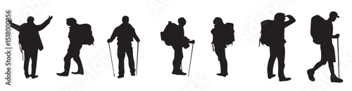 hiking silhouette