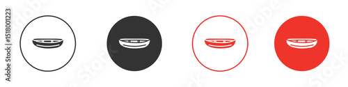 Wooden boat icon