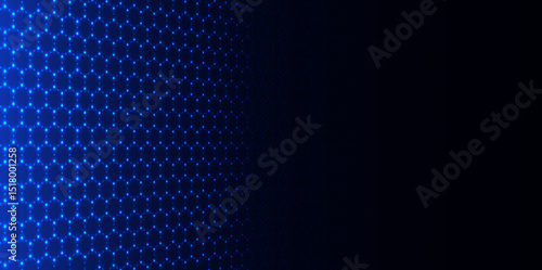 hexagonal glowing background metaverse cyberspace concept