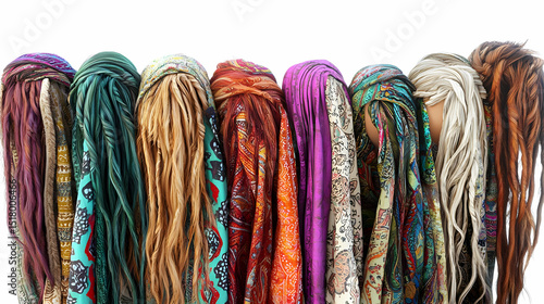 Colorful Variety Of Patterned Wigs