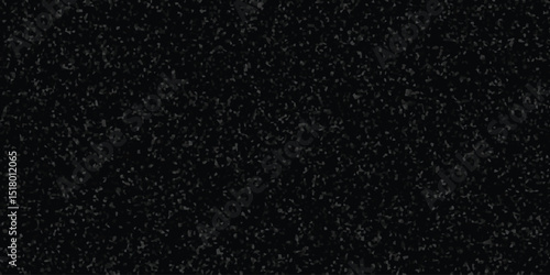 Black abstract texture of granite concrete stucco marble polished rock chips vintage quartz terrazzo flooring that mimics a surface with an elegant aesthetic for luxury designs.