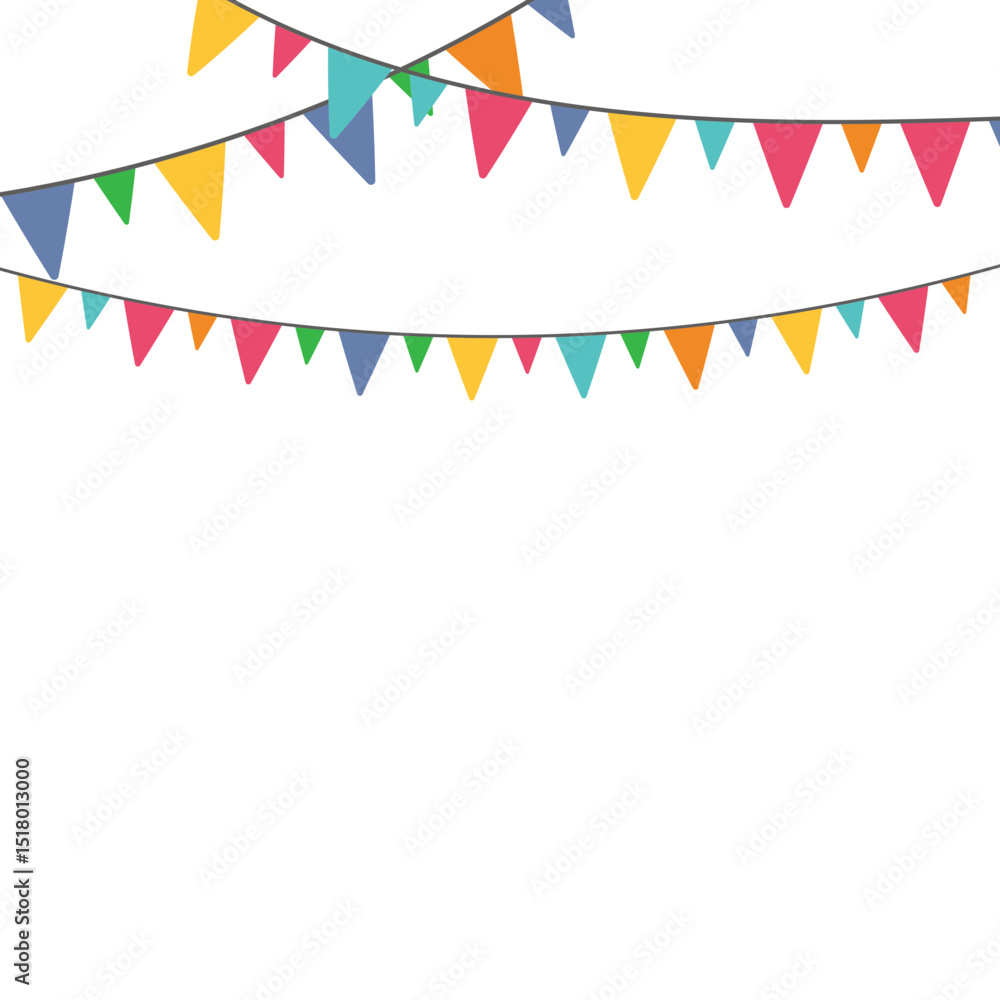 Obraz premium Party Flag Illustration