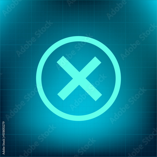 Vector icon on a blue background with a gradient