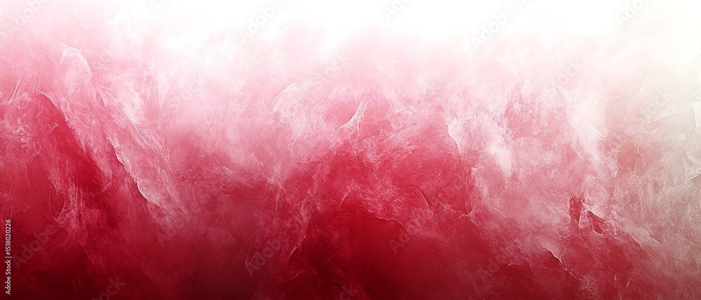 Obraz premium Abstract red and white cloud-like shapes