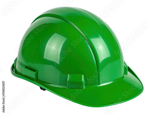Capacete verde para composição