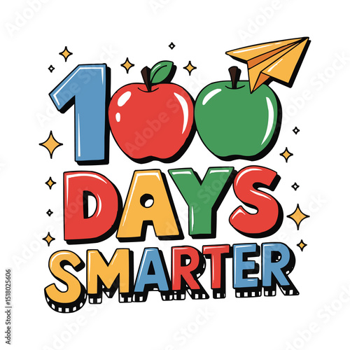 100 Days of Learning Celebration Shirt Fun and Colorful 100th Day of School Design for Students and Teachers