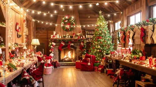 Santa's Workshop Comes to Life Cozy Christmas Eve in 4K Time-Lapse