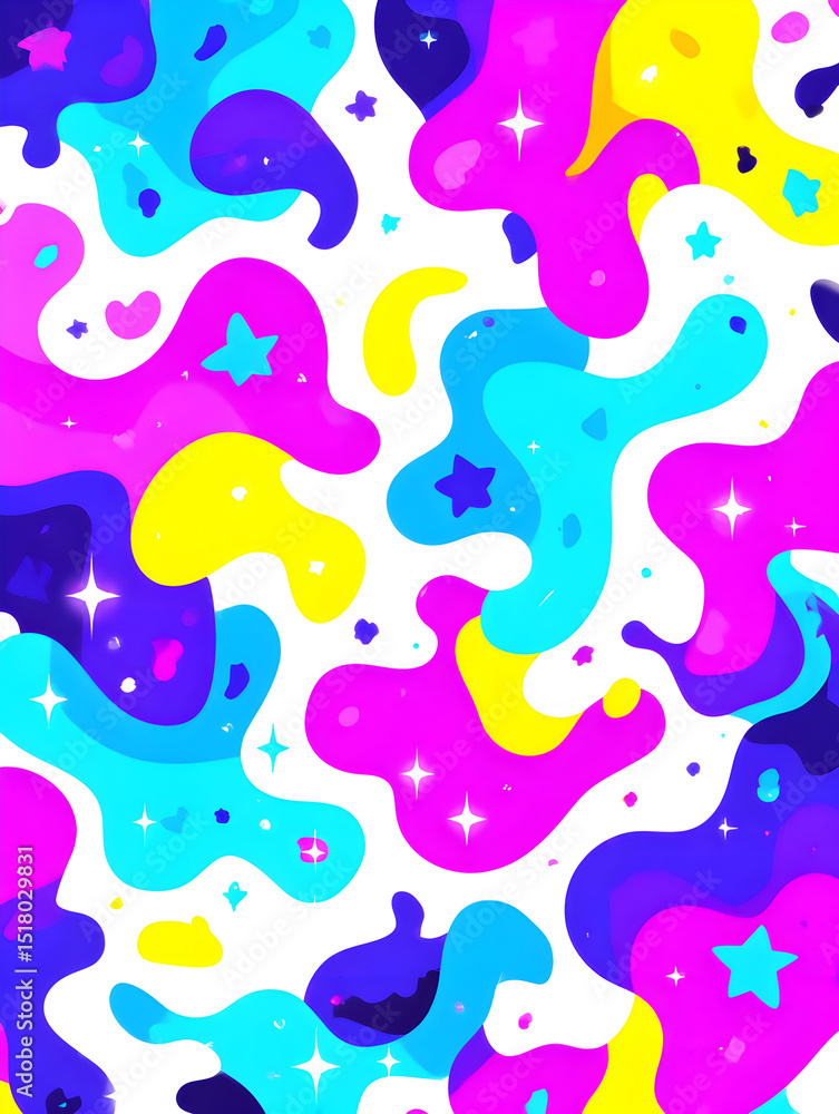 Bright and Playful Abstract Colorful Background with Neon Accents for Modern Visual Design and Creative Branding Bright and Playful Abstract Colorful Background with Neon Accents for Modern Visual Design and Creative Branding