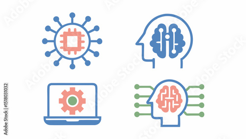 AI Technology Brainstorming Conceptual Data Artificial Intelligence Innovation and Creative Thinking Computer