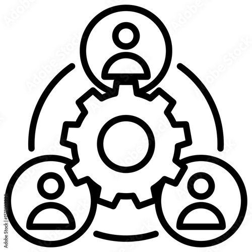 Collaboration Line Icon