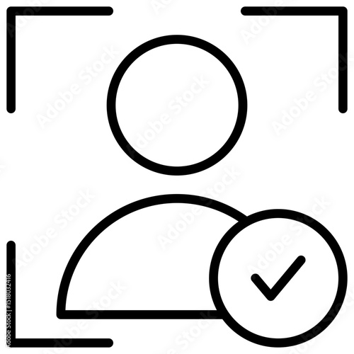 Recognition Line Icon