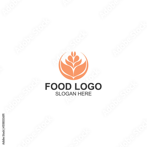 logo design for bakery or food brand identity with creative illustration