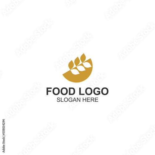 logo design for business or bread factory with creative illustration
