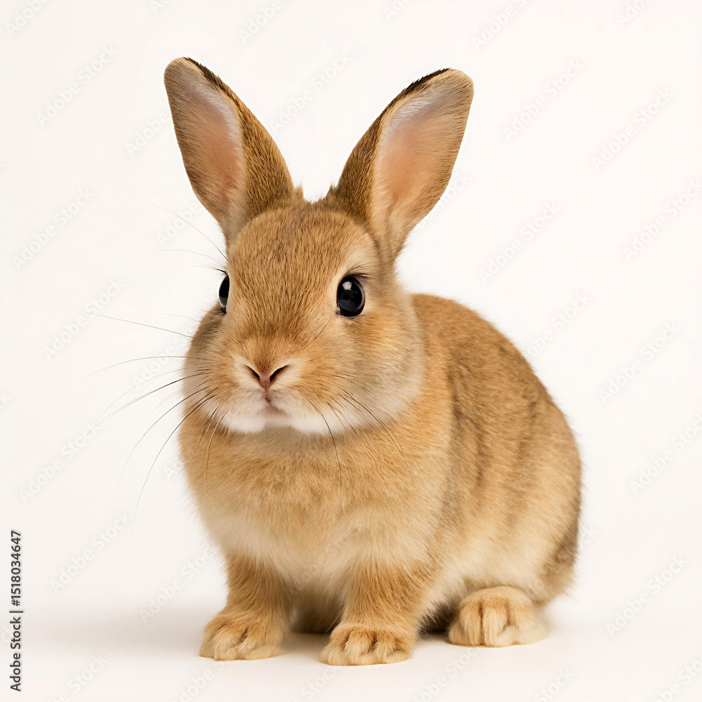 Fototapeta premium bunny rabbit isolated on white background animal rodent easter