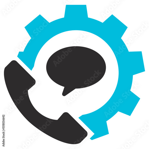 Assistance Glyph Blue Grey Icon
