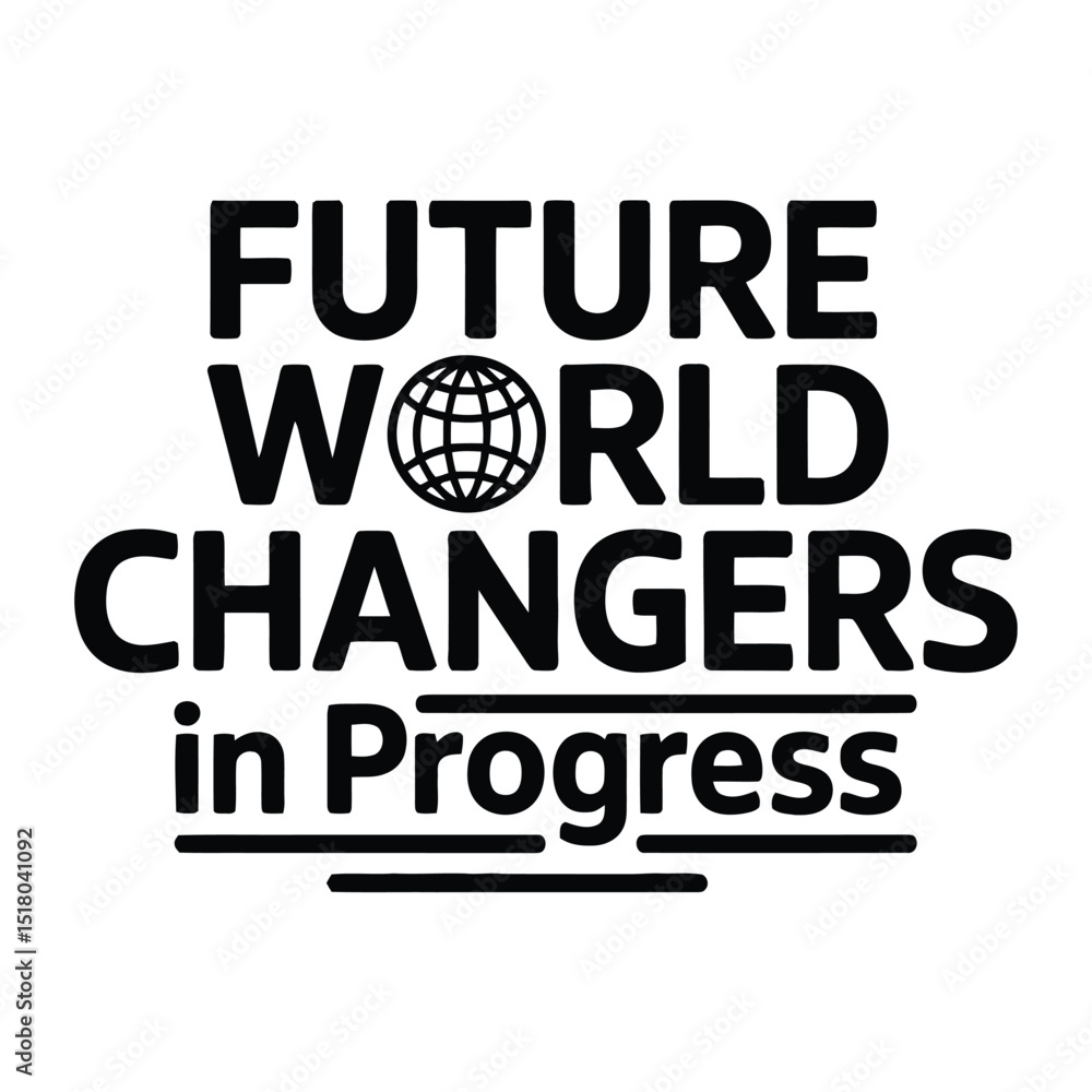 Fototapeta premium Future world changers in progress