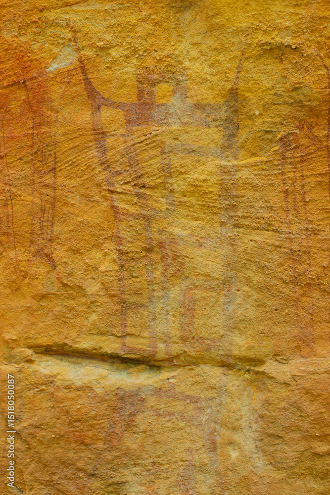 Naklejka premium art and cave painting