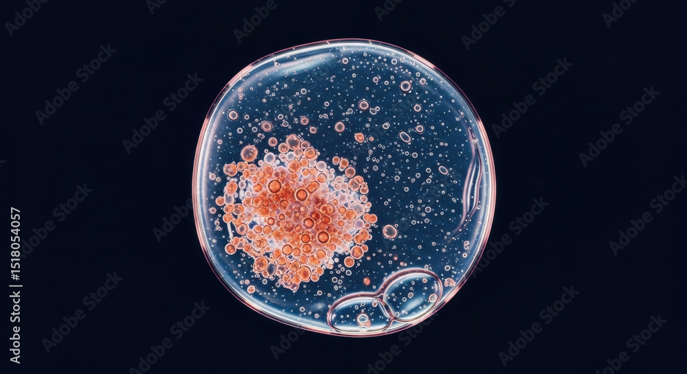 Naklejka premium Microscopic cell samples