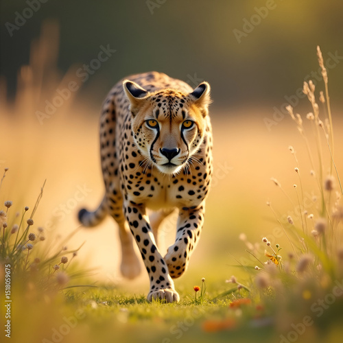 leopard in the grass