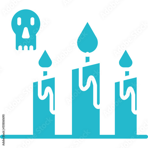 Scary Candle Vector Icons