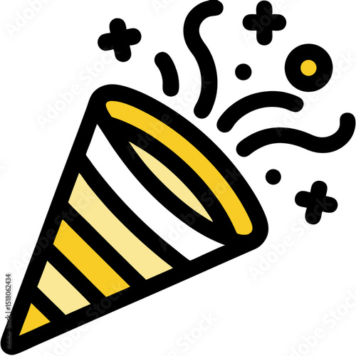 Exploding party popper