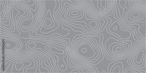 A seamless,abstract pattern resembling topographic lines or wood grain,with thin,flowing light grey lines on a solid medium grey background.The lines form organic,undulating shapes and closed contours
