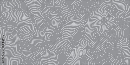 A seamless,abstract pattern resembling topographic lines or wood grain,with thin,flowing light grey lines on a solid medium grey background.The lines form organic,undulating shapes and closed contours