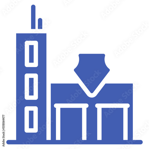 Police Station Vector Icons