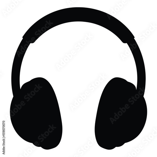 Wallpaper Mural headphones on white background Torontodigital.ca