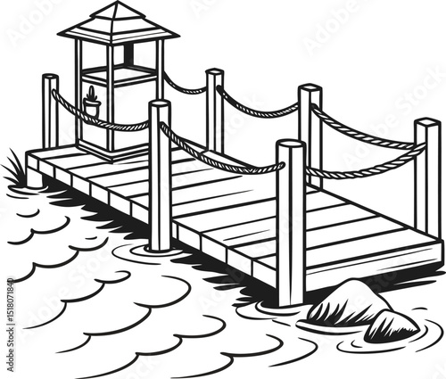 Red velvet rope barrier on a metal bridge over the river, a VIP event entrance illustrating the path to success