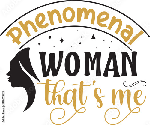 Phenomenal woman vector design graphic file