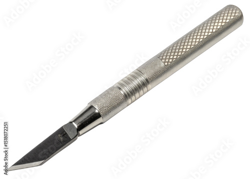Hobby knife isolated on transparent background.
