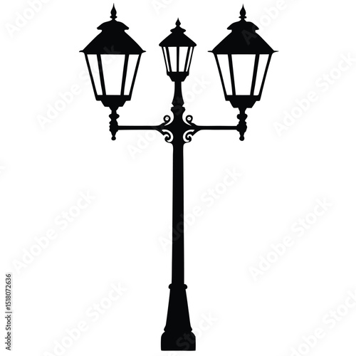 street lamp vector