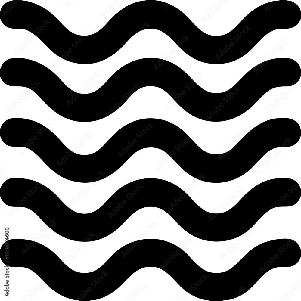 Minimalist thin line waves icon flow smoothly, arranged as a neat vector collection Minimalist thin line waves icon flow smoothly, arranged as a neat vector collection