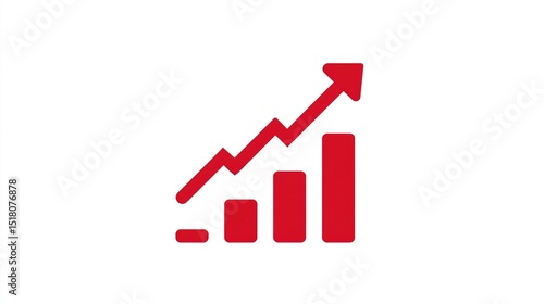 Business Growth Chart Graphic Resource, Illustrating Progressive Data Trends and Success in Corporate Strategies