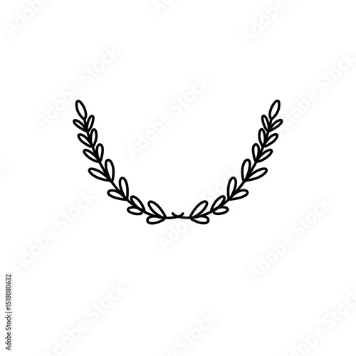 Ornamental leaves divider 