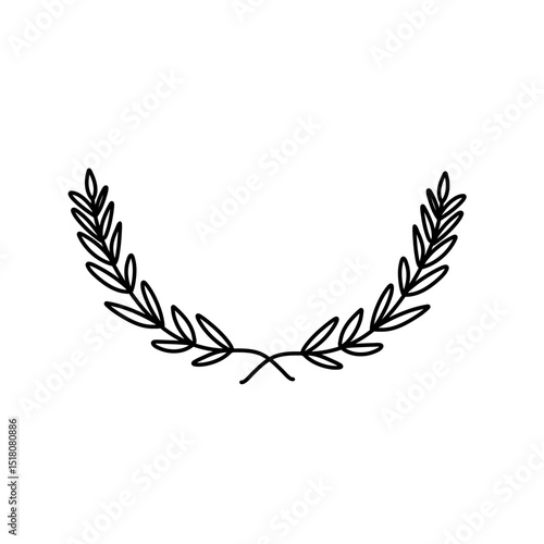Ornamental leaves divider 